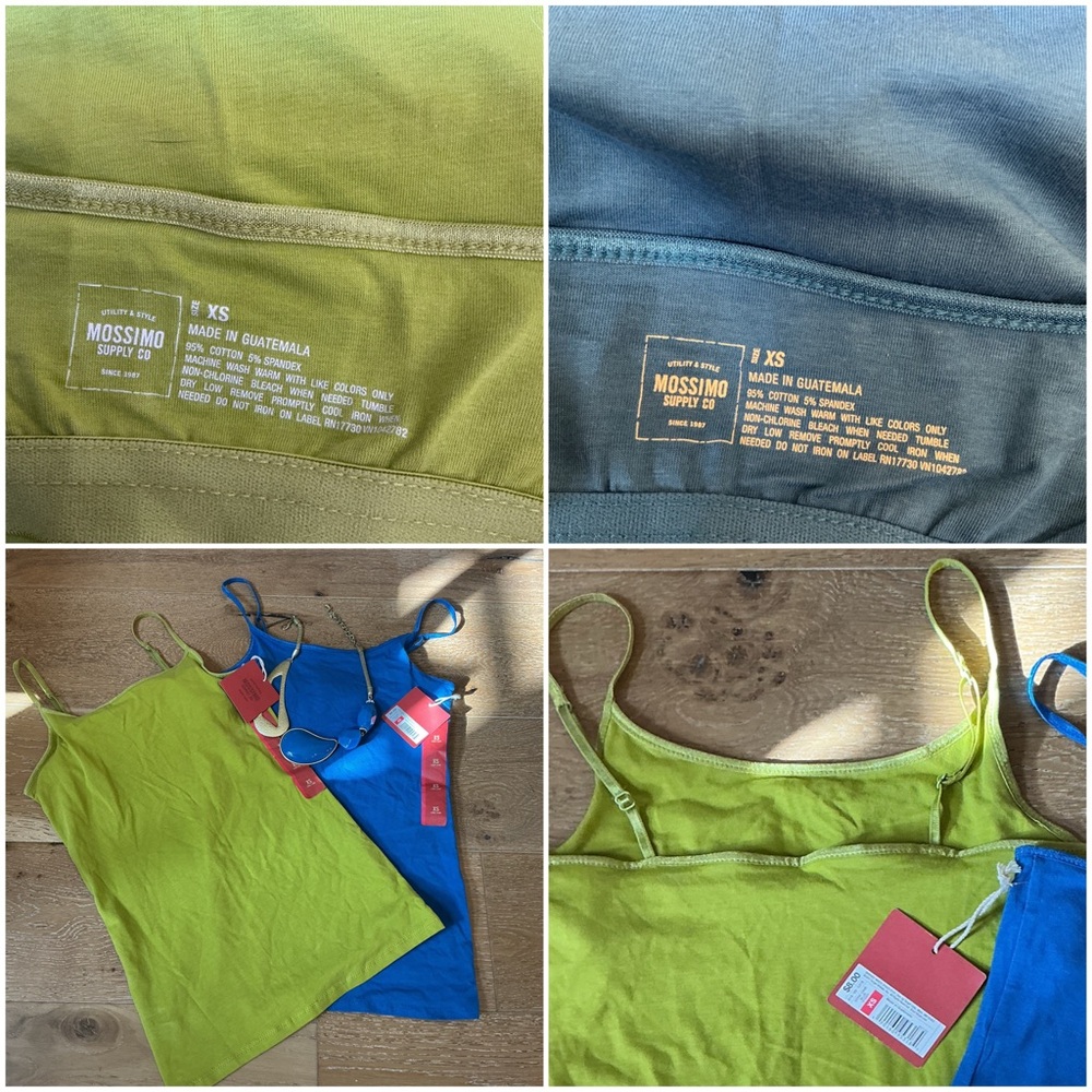 Mossimo Supply Co. Camisoles in Blue and Chartruse - Picture 3 of 3